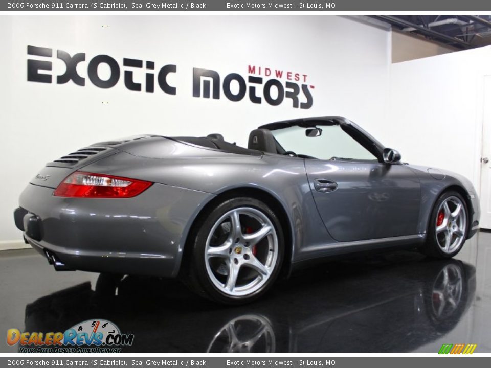 2006 Porsche 911 Carrera 4S Cabriolet Seal Grey Metallic / Black Photo #8