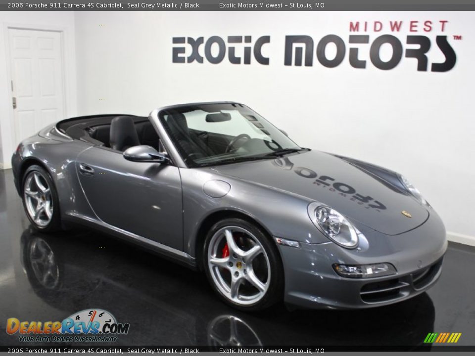 2006 Porsche 911 Carrera 4S Cabriolet Seal Grey Metallic / Black Photo #9