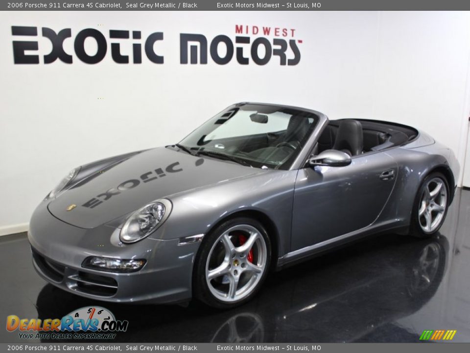 2006 Porsche 911 Carrera 4S Cabriolet Seal Grey Metallic / Black Photo #10