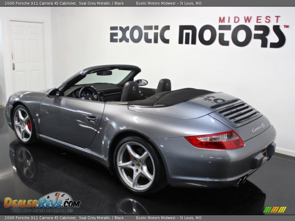 2006 Porsche 911 Carrera 4S Cabriolet Seal Grey Metallic / Black Photo #11