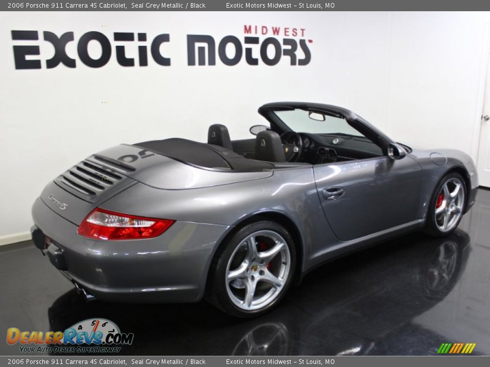 2006 Porsche 911 Carrera 4S Cabriolet Seal Grey Metallic / Black Photo #12