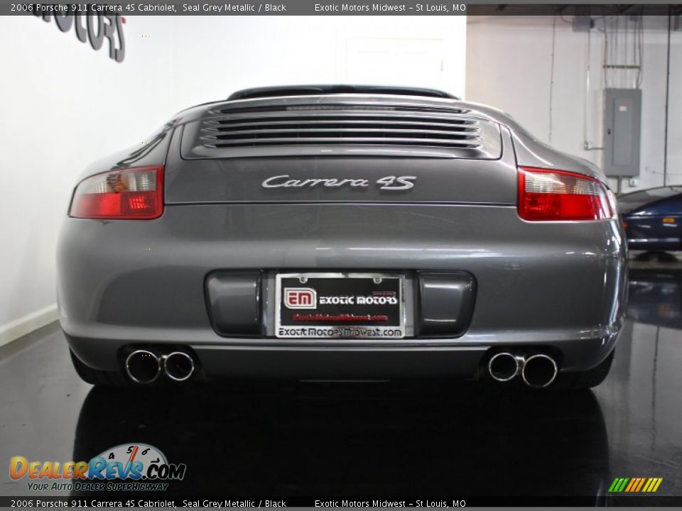 2006 Porsche 911 Carrera 4S Cabriolet Seal Grey Metallic / Black Photo #14
