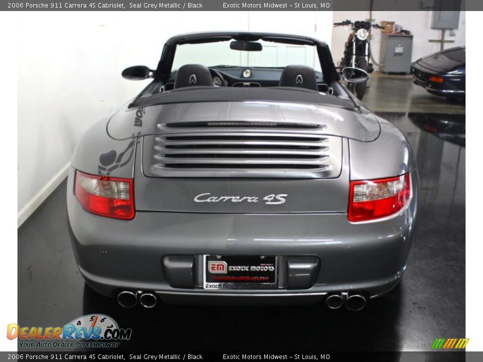 2006 Porsche 911 Carrera 4S Cabriolet Seal Grey Metallic / Black Photo #16