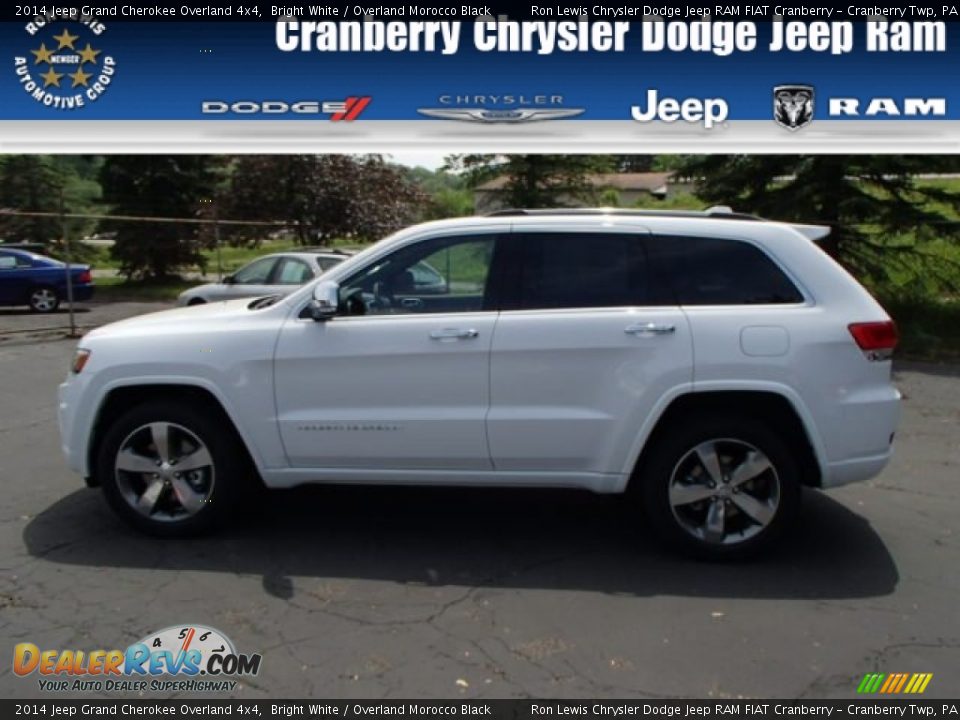 2014 Jeep Grand Cherokee Overland 4x4 Bright White / Overland Morocco Black Photo #1