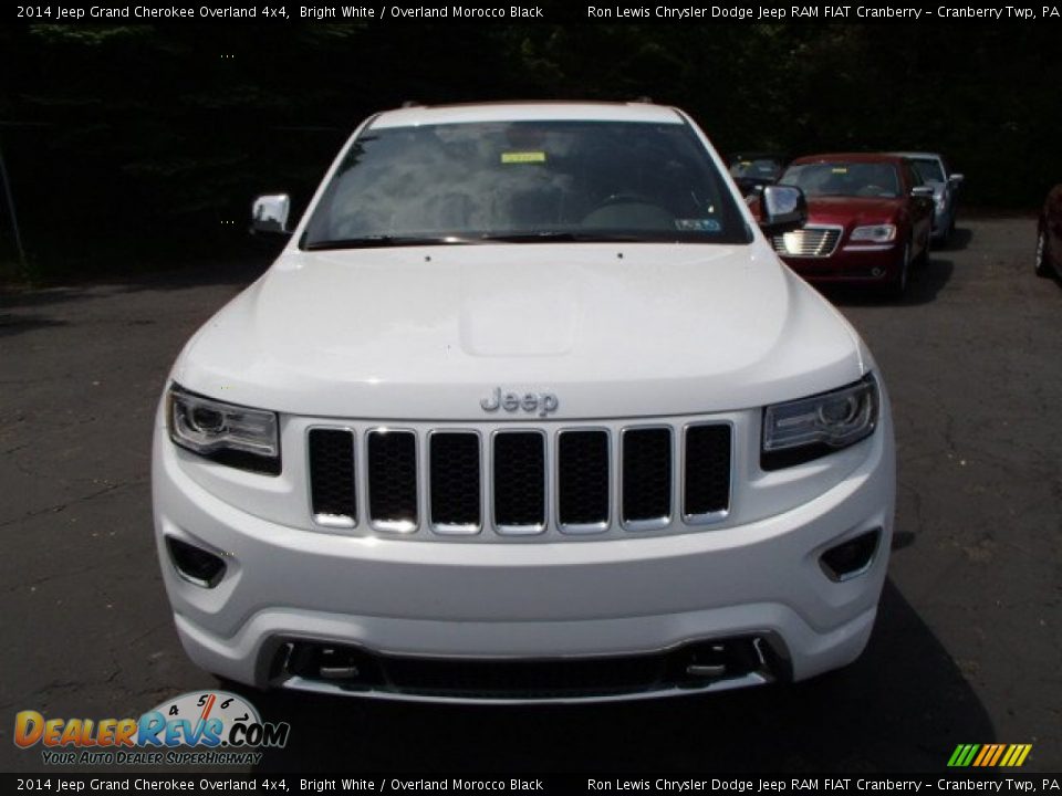 2014 Jeep Grand Cherokee Overland 4x4 Bright White / Overland Morocco Black Photo #3