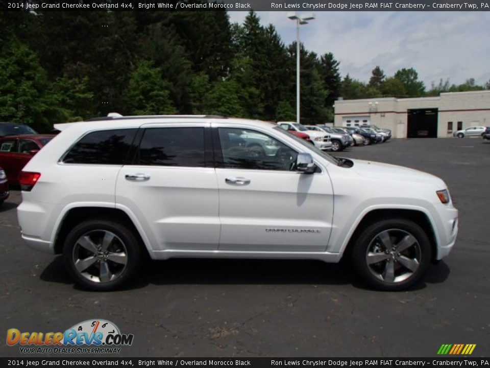 2014 Jeep Grand Cherokee Overland 4x4 Bright White / Overland Morocco Black Photo #5