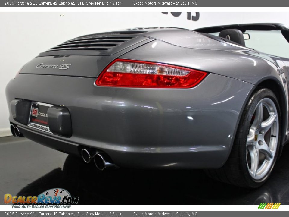 2006 Porsche 911 Carrera 4S Cabriolet Seal Grey Metallic / Black Photo #22