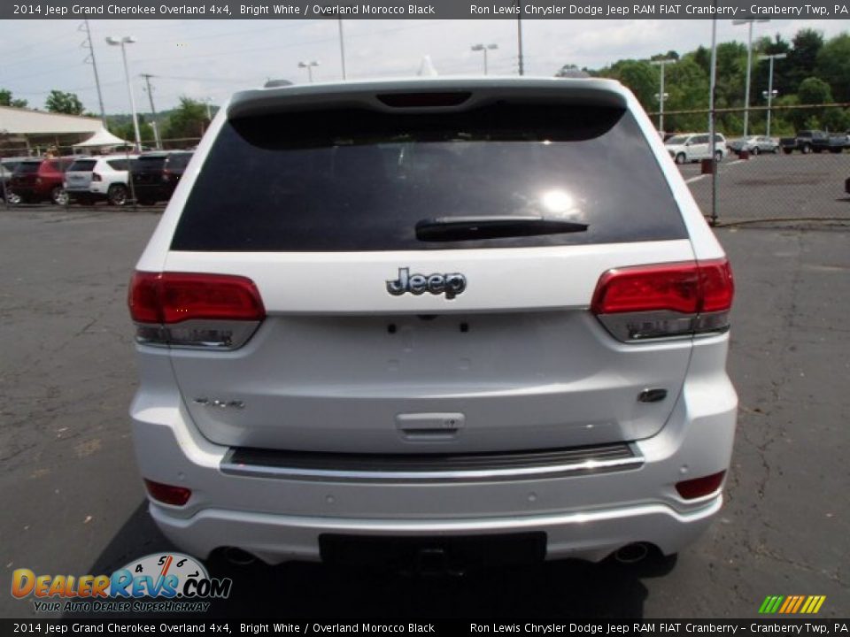 2014 Jeep Grand Cherokee Overland 4x4 Bright White / Overland Morocco Black Photo #7