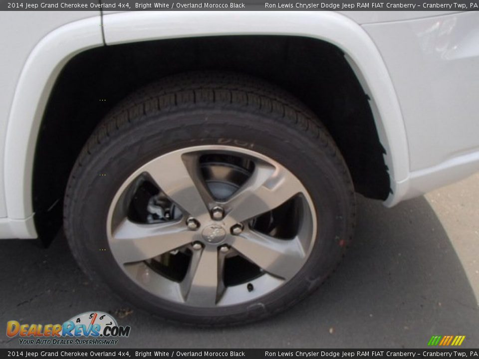 2014 Jeep Grand Cherokee Overland 4x4 Bright White / Overland Morocco Black Photo #9