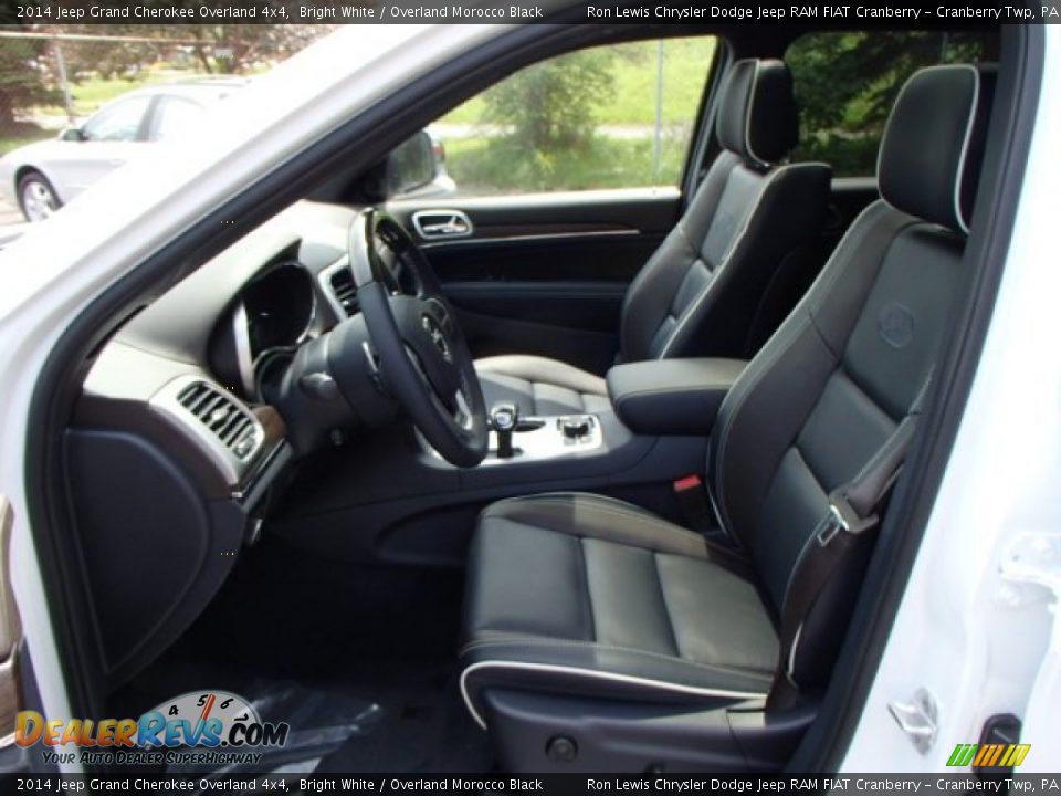 2014 Jeep Grand Cherokee Overland 4x4 Bright White / Overland Morocco Black Photo #11