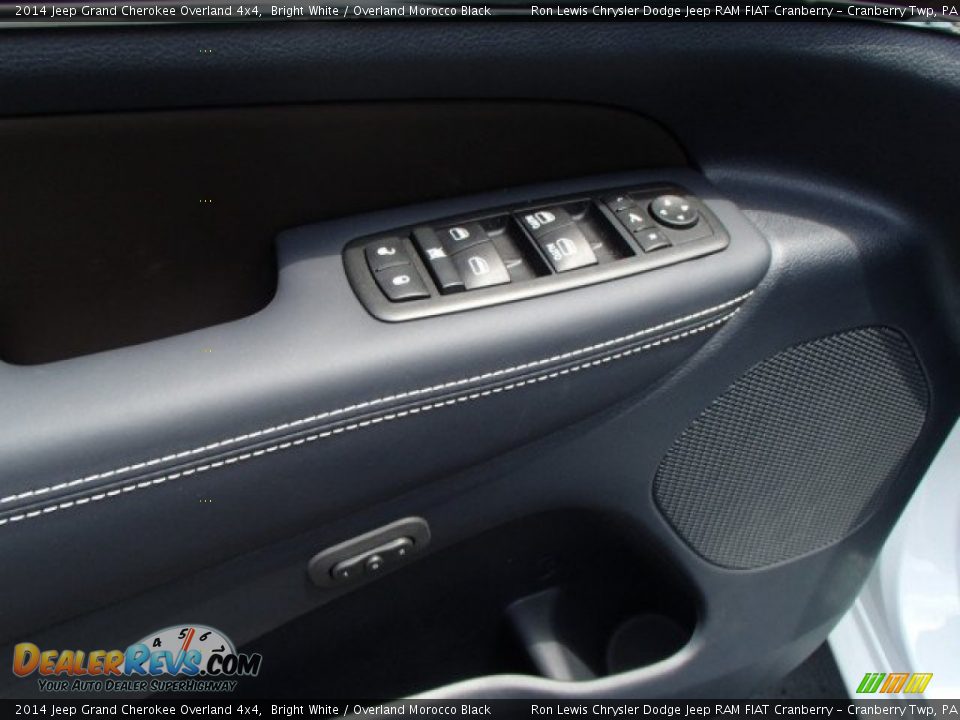 2014 Jeep Grand Cherokee Overland 4x4 Bright White / Overland Morocco Black Photo #14