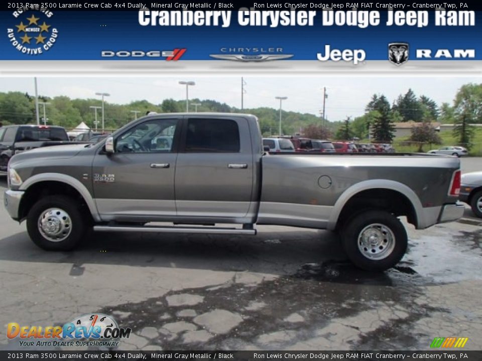2013 Ram 3500 Laramie Crew Cab 4x4 Dually Mineral Gray Metallic / Black Photo #1