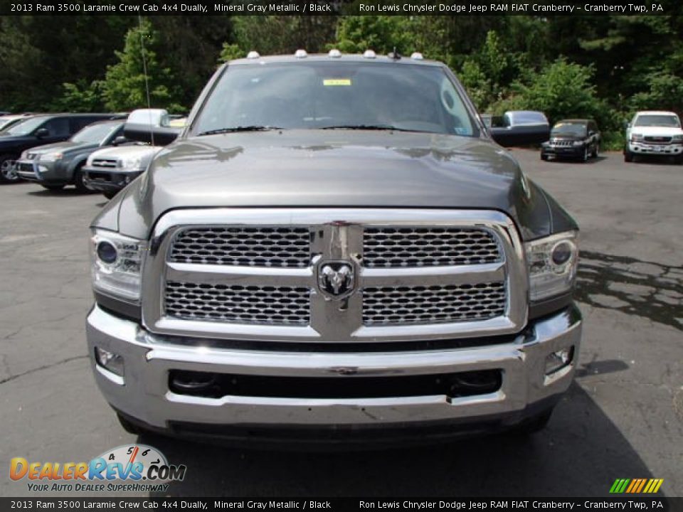 2013 Ram 3500 Laramie Crew Cab 4x4 Dually Mineral Gray Metallic / Black Photo #3
