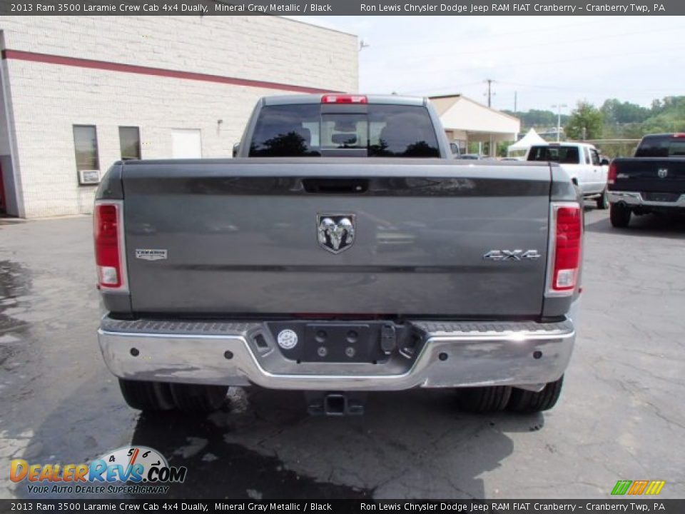 2013 Ram 3500 Laramie Crew Cab 4x4 Dually Mineral Gray Metallic / Black Photo #7