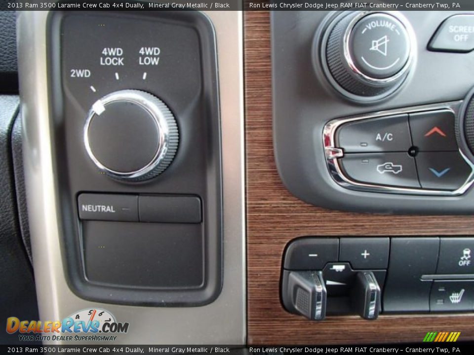 Controls of 2013 Ram 3500 Laramie Crew Cab 4x4 Dually Photo #17