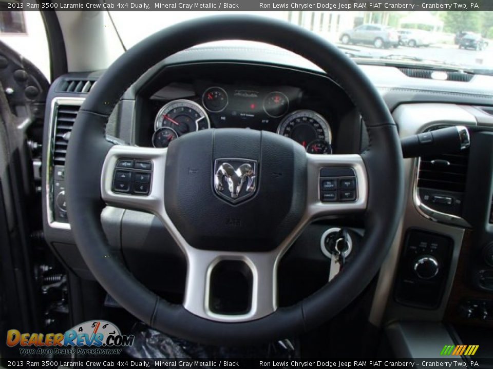 2013 Ram 3500 Laramie Crew Cab 4x4 Dually Steering Wheel Photo #18