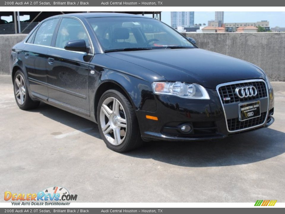 2008 Audi A4 2.0T Sedan Brilliant Black / Black Photo #1