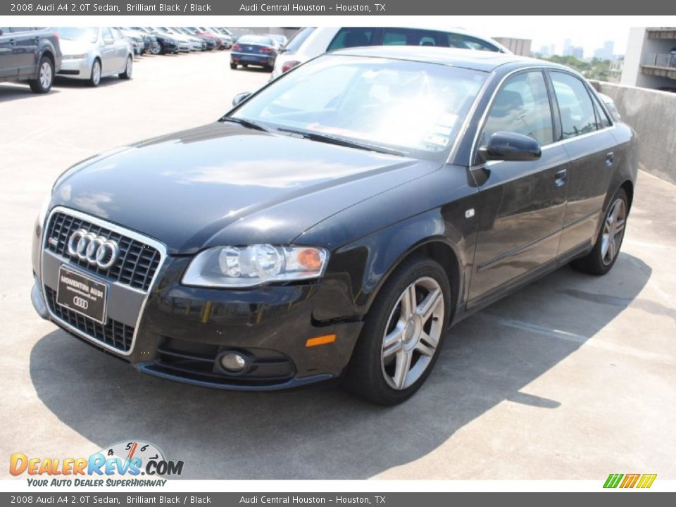 2008 Audi A4 2.0T Sedan Brilliant Black / Black Photo #3