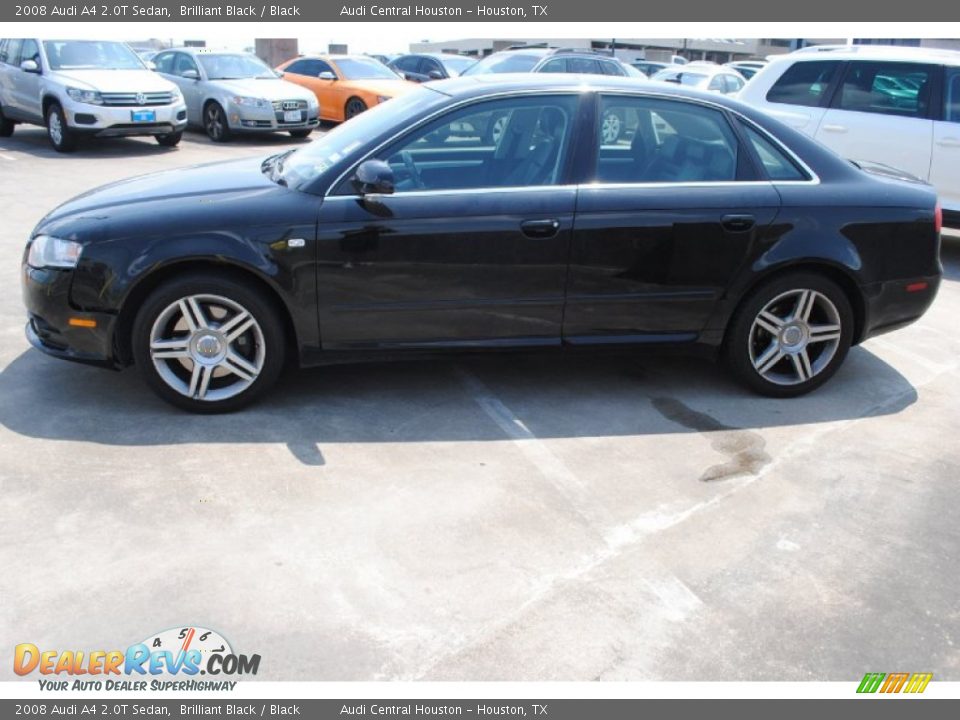 2008 Audi A4 2.0T Sedan Brilliant Black / Black Photo #4