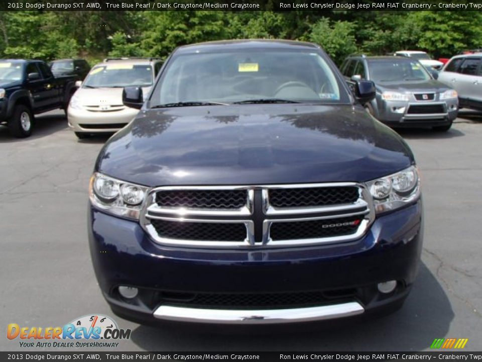2013 Dodge Durango SXT AWD True Blue Pearl / Dark Graystone/Medium Graystone Photo #3