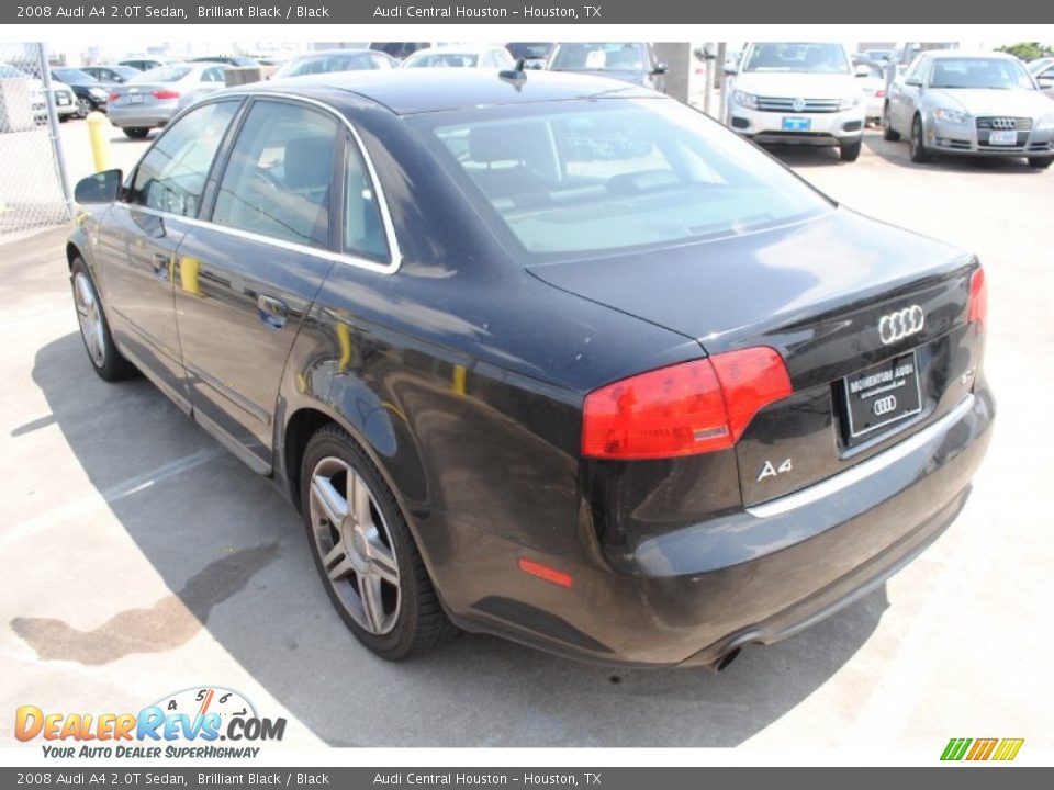 2008 Audi A4 2.0T Sedan Brilliant Black / Black Photo #5