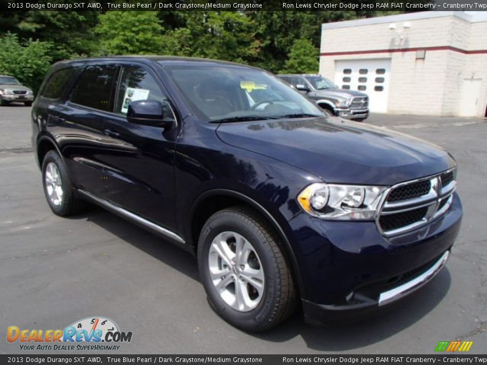 2013 Dodge Durango SXT AWD True Blue Pearl / Dark Graystone/Medium Graystone Photo #4