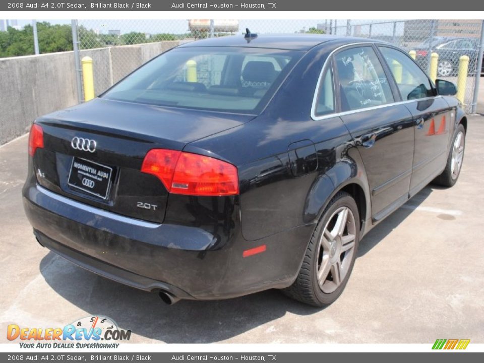 2008 Audi A4 2.0T Sedan Brilliant Black / Black Photo #7