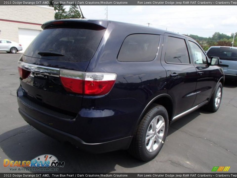2013 Dodge Durango SXT AWD True Blue Pearl / Dark Graystone/Medium Graystone Photo #6