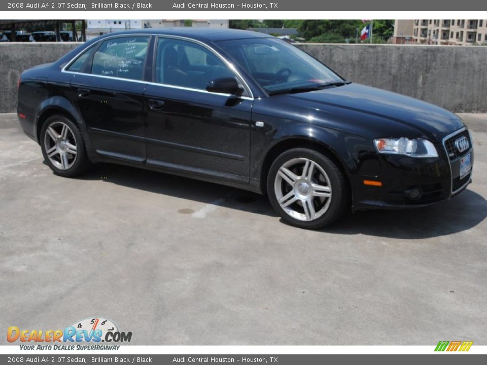 2008 Audi A4 2.0T Sedan Brilliant Black / Black Photo #9