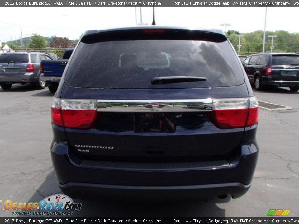 2013 Dodge Durango SXT AWD True Blue Pearl / Dark Graystone/Medium Graystone Photo #7