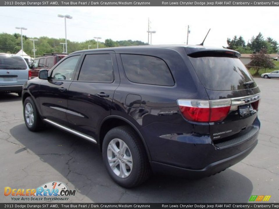 2013 Dodge Durango SXT AWD True Blue Pearl / Dark Graystone/Medium Graystone Photo #8