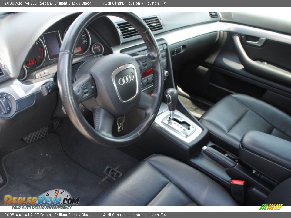 2008 Audi A4 2.0T Sedan Brilliant Black / Black Photo #11