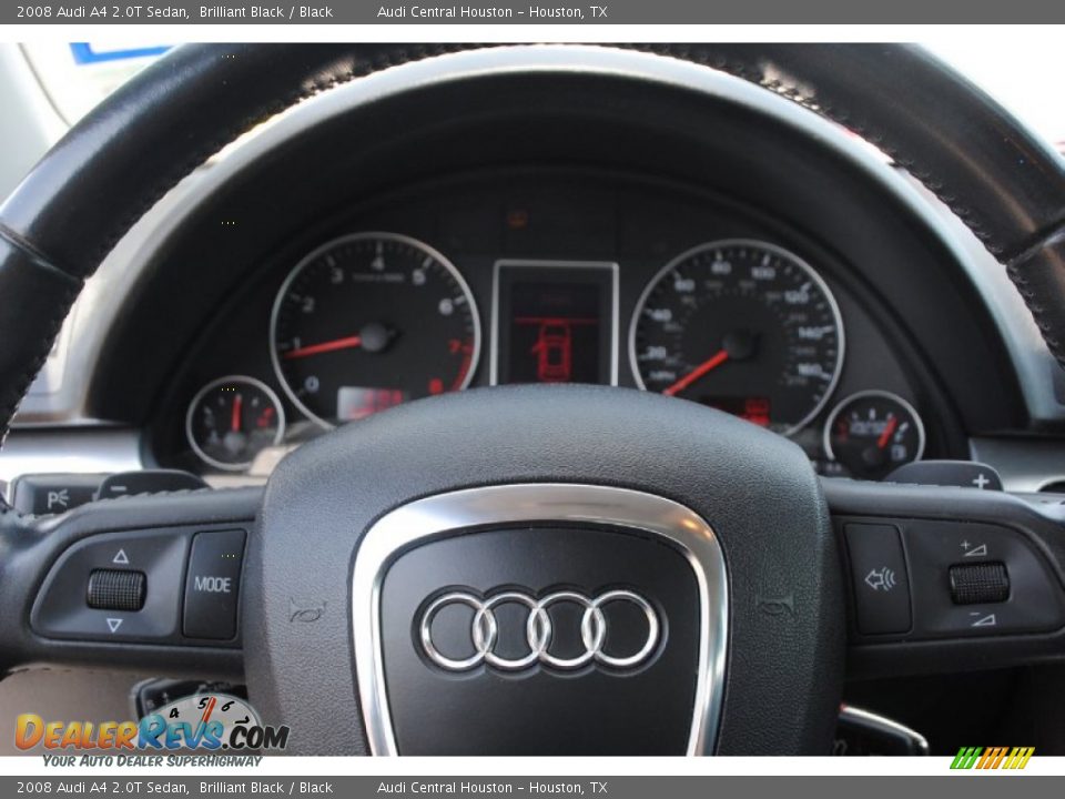 2008 Audi A4 2.0T Sedan Brilliant Black / Black Photo #19