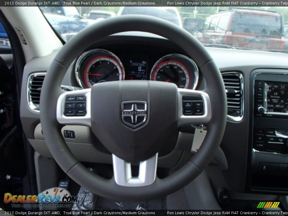 2013 Dodge Durango SXT AWD True Blue Pearl / Dark Graystone/Medium Graystone Photo #19