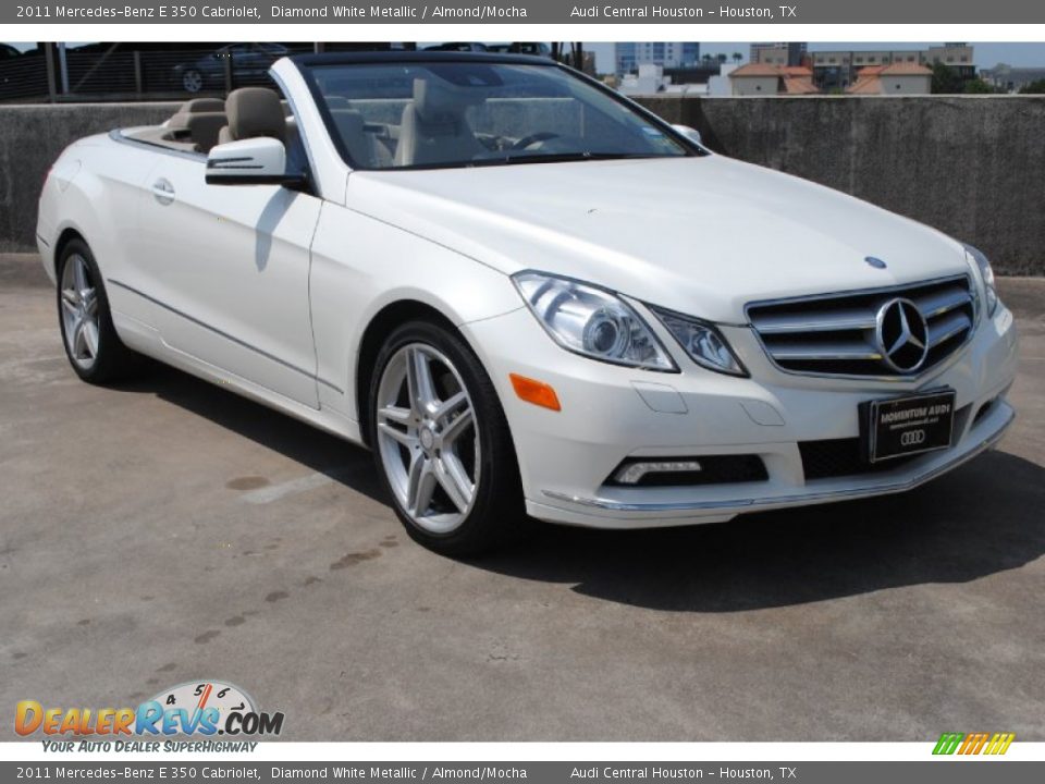 2011 Mercedes-Benz E 350 Cabriolet Diamond White Metallic / Almond/Mocha Photo #1