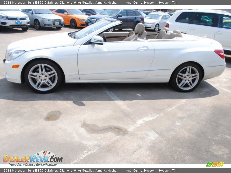 2011 Mercedes-Benz E 350 Cabriolet Diamond White Metallic / Almond/Mocha Photo #4