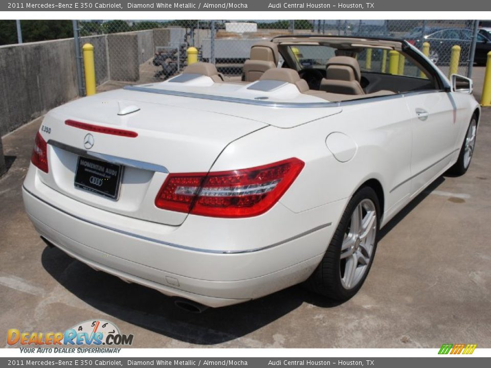 2011 Mercedes-Benz E 350 Cabriolet Diamond White Metallic / Almond/Mocha Photo #7
