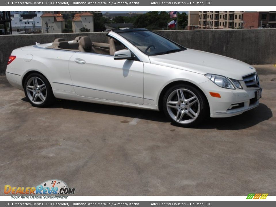 2011 Mercedes-Benz E 350 Cabriolet Diamond White Metallic / Almond/Mocha Photo #8