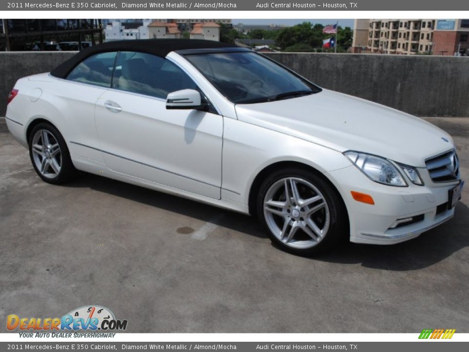 2011 Mercedes-Benz E 350 Cabriolet Diamond White Metallic / Almond/Mocha Photo #9