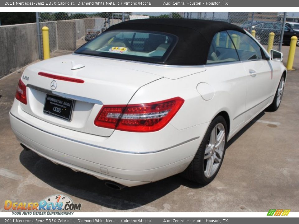 2011 Mercedes-Benz E 350 Cabriolet Diamond White Metallic / Almond/Mocha Photo #10