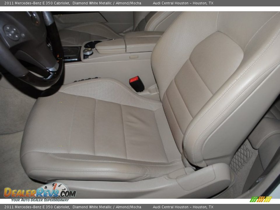 2011 Mercedes-Benz E 350 Cabriolet Diamond White Metallic / Almond/Mocha Photo #14