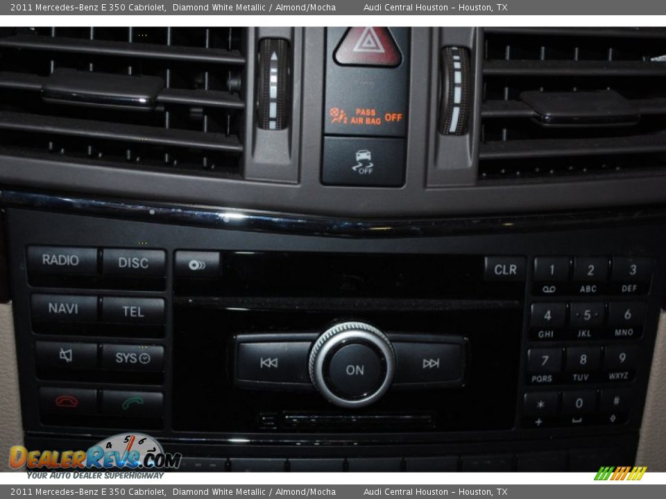2011 Mercedes-Benz E 350 Cabriolet Diamond White Metallic / Almond/Mocha Photo #25