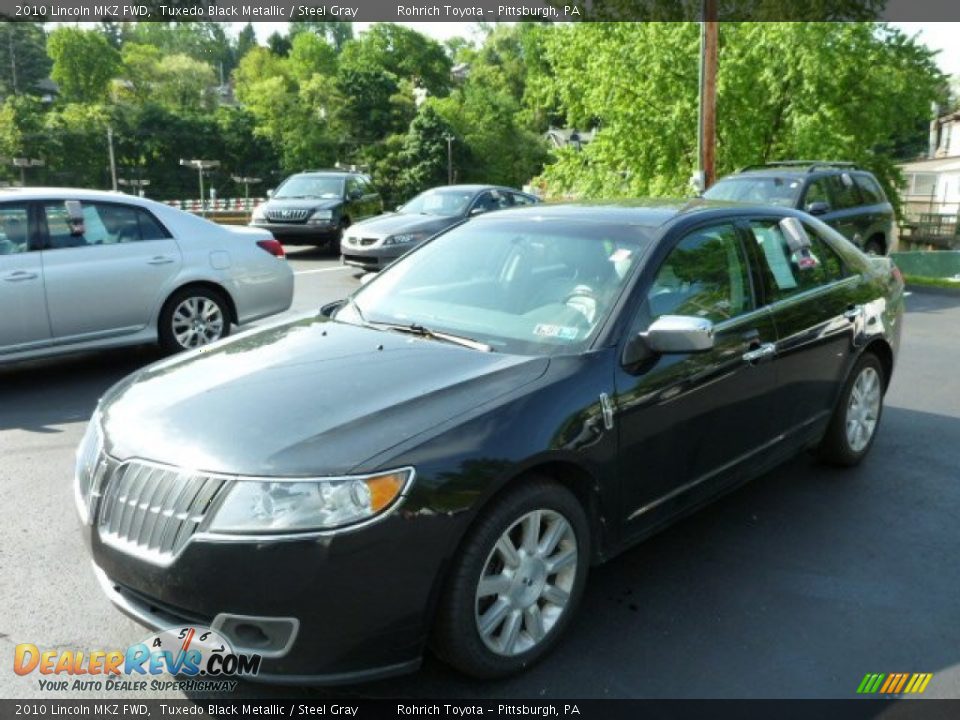 2010 Lincoln MKZ FWD Tuxedo Black Metallic / Steel Gray Photo #3
