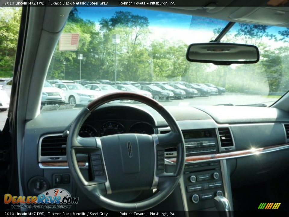 2010 Lincoln MKZ FWD Tuxedo Black Metallic / Steel Gray Photo #6
