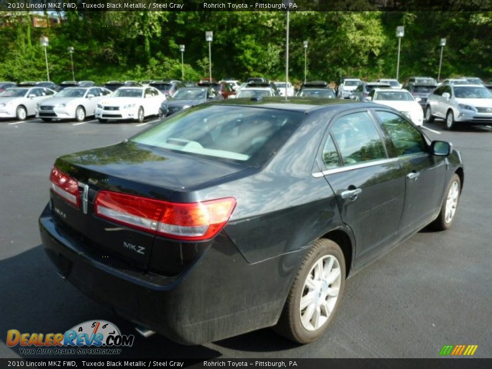 2010 Lincoln MKZ FWD Tuxedo Black Metallic / Steel Gray Photo #11