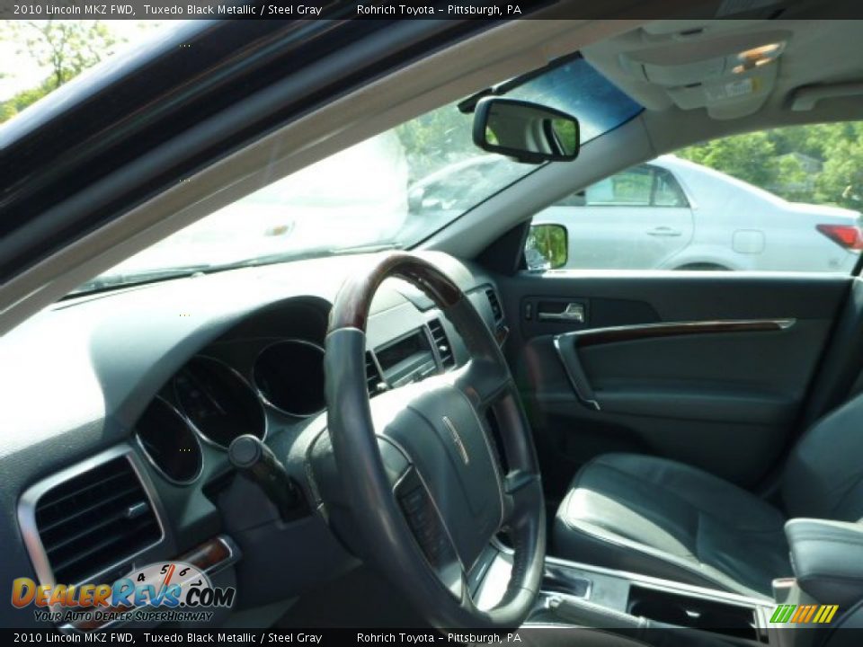 2010 Lincoln MKZ FWD Tuxedo Black Metallic / Steel Gray Photo #17