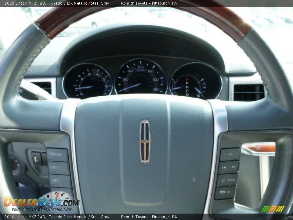 2010 Lincoln MKZ FWD Tuxedo Black Metallic / Steel Gray Photo #18