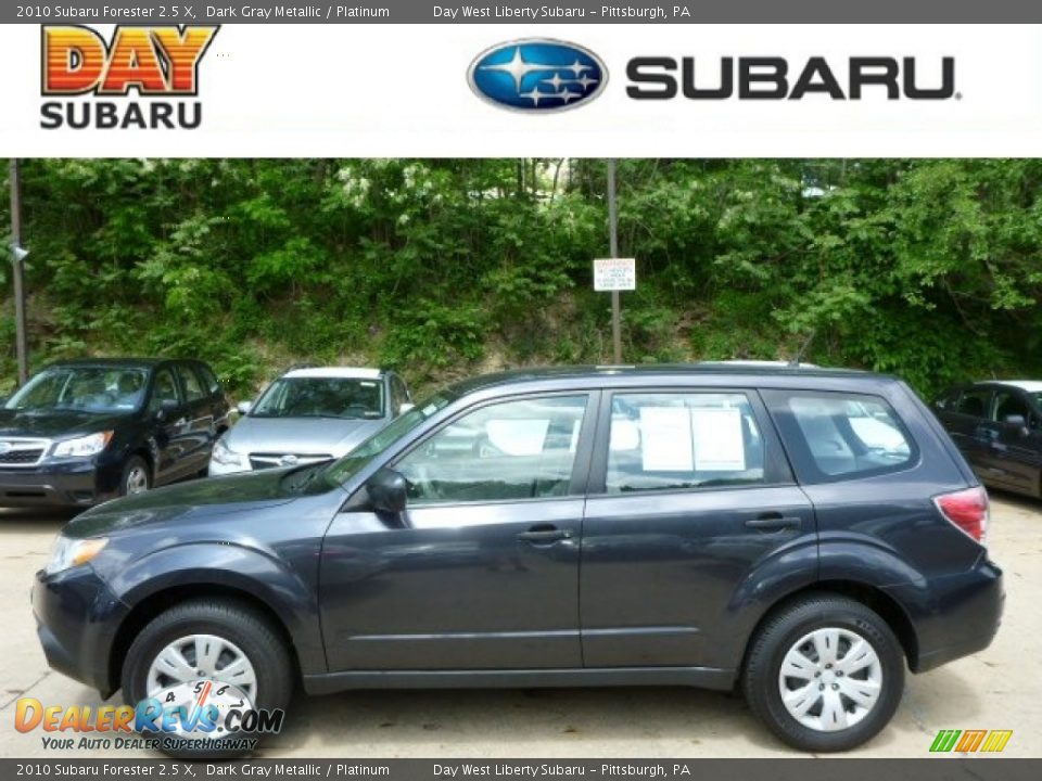2010 Subaru Forester 2.5 X Dark Gray Metallic / Platinum Photo #1