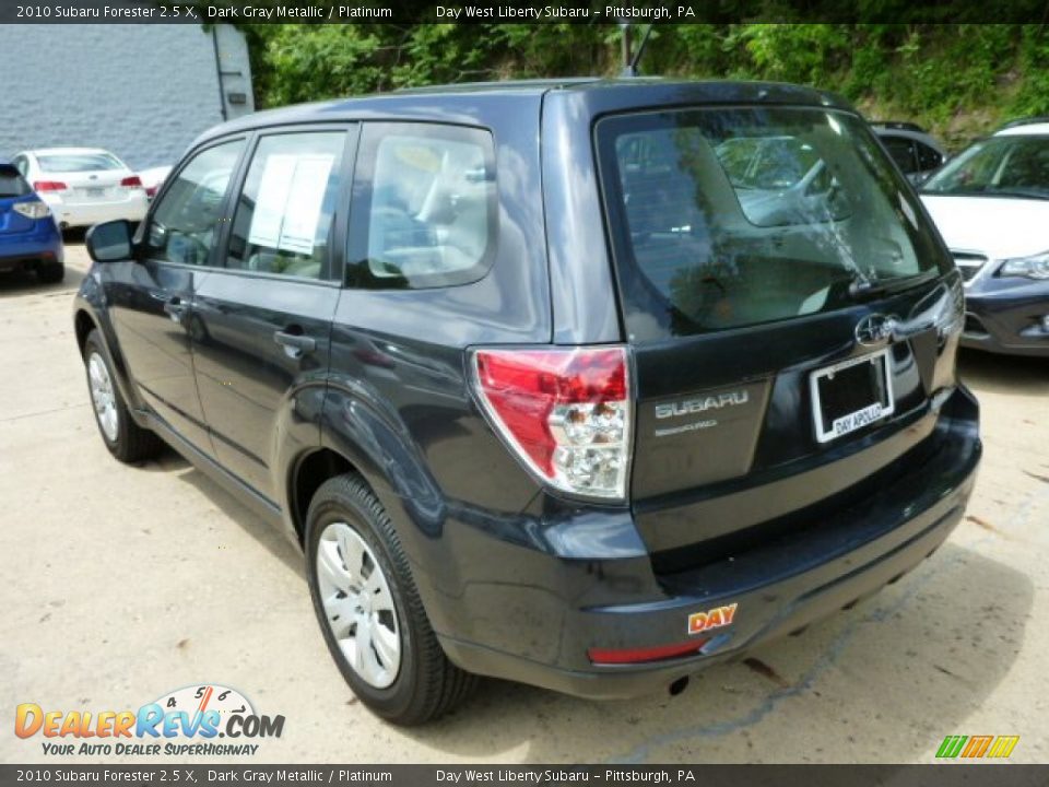 2010 Subaru Forester 2.5 X Dark Gray Metallic / Platinum Photo #2