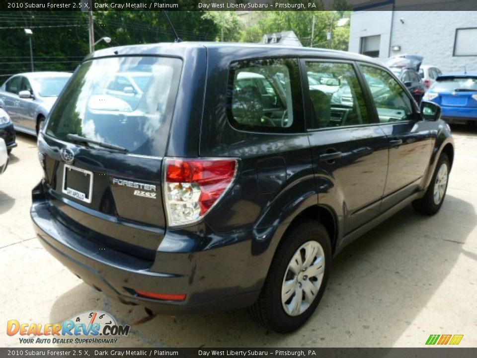 2010 Subaru Forester 2.5 X Dark Gray Metallic / Platinum Photo #4